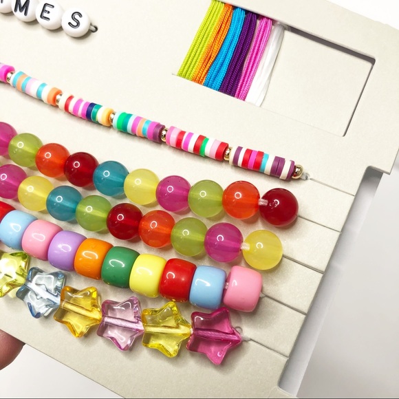 BP DIY Beaded Letter Bracelet Making Kit Girl Gift Do It Yourself Nordstrom - Picture 5 of 16